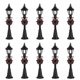 thumbnail image 2 of 10pcs Miniature Street Lamps Outdoor Pathway Lighting Dollhouse Accessories for Fairy Garden & Mini House Enthusiasts, 2 of 5