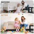 thumbnail image 4 of Under Couch Blocker for Pets &Toys, Under Bed Blocker for Furniture Gap Guard Stops Lost Toys, Adjustable Elastic Strap with Level Feet Easy Install Fits Right-Angle Furniture Legs (L132 H5), 4 of 9