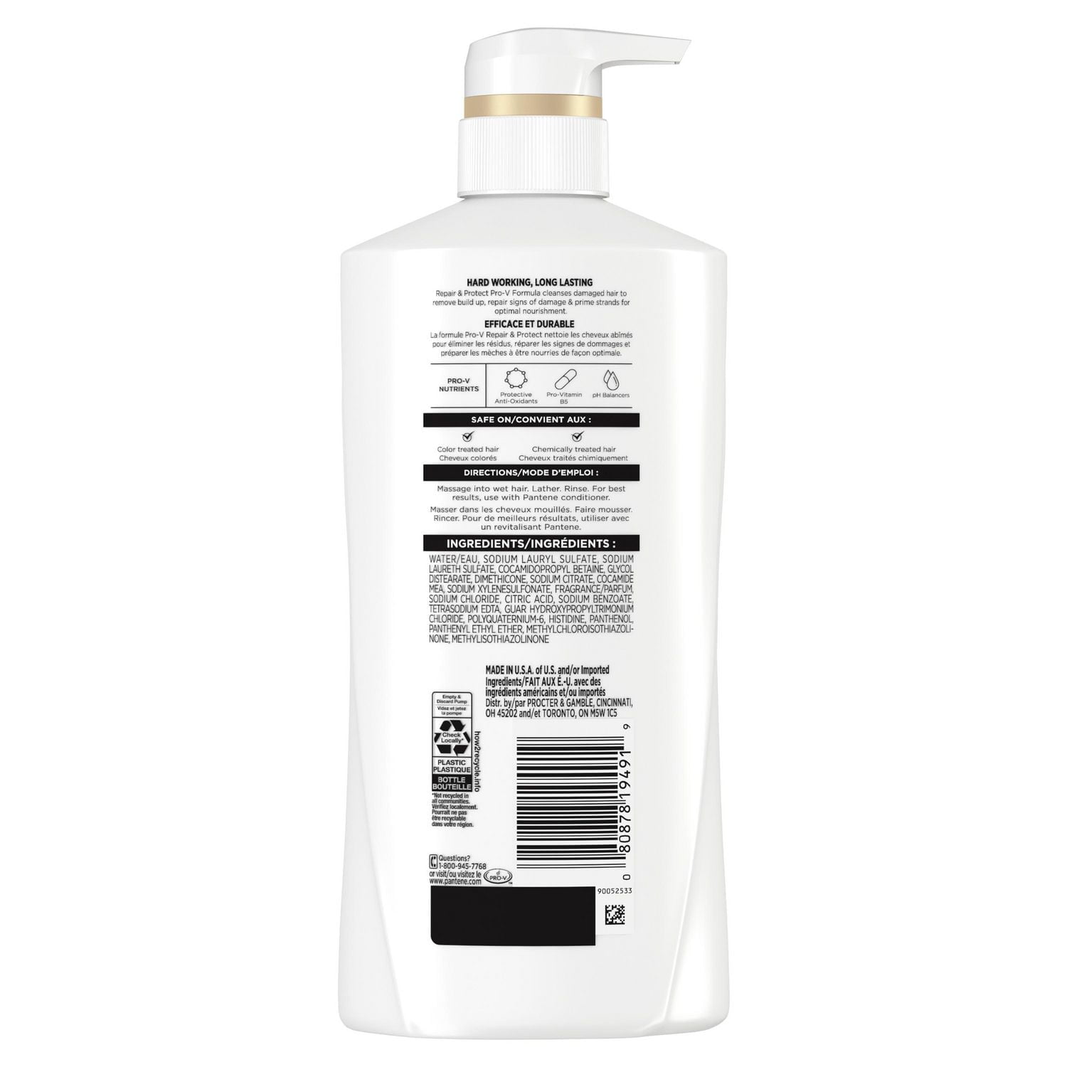 PANTENE PRO-V Classic Clean 2in1 Shampoo + Conditioner, 17.9oz/530mL