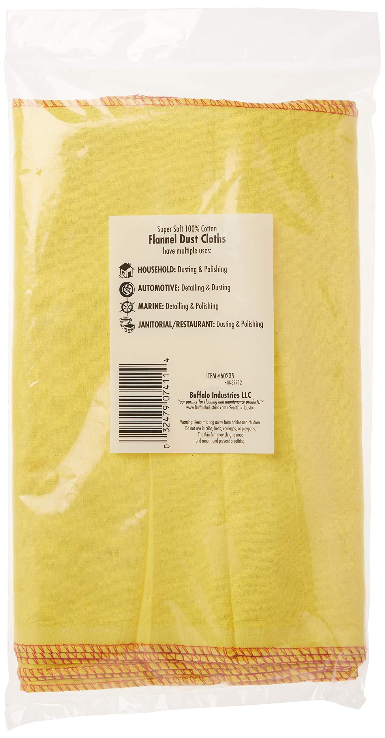 13 X 24 Flannel Dust Cloth Buffalo Industries pack of 12 for sale online 60235 