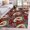 Red, variant on 3'x5' Area Rugs, Red Boho Botanical Indoor Outdoor Area Rug for Living Room Bedroom, Southwestern Retro Leaves Ethnic Tribal Washable Bathroom Rugs Kitchen Floor Carpet Mats Home Decor Aesthetic