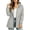 Gray, variant on Hooded Raincoats Women, Waterproof Trench Coats with Drawstring Waist, Full Zip, Elastic Cuff, Lightweight Windbreaker Jackets Fall Fashion Clothes Sizes S-2XL
