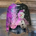 thumbnail image 5 of Craaazy Cozy Sweatshirt for Women Christmas Printed Loose Round Neck Long Sleeve Casual Tops Gifts, 5 of 6
