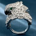 thumbnail image 3 of Polly Cockatoo Statement Bird Ring Cubic Zirconia Women Ginger Lyne Collection, 3 of 6
