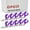 Purple, variant on GOGO 50Pcs Transparent ID Card Holder Round Badge Reel-Green