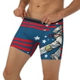 thumbnail image 3 of Rateoe Astronaut Runs Forward Print Men’s Underwear Boxer Briefs Soft Comfortable Underwear Boxer Briefs, Long Leg Briefs,Anti-chafing Boxer Briefs, 3 of 7