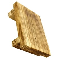 Luxshiny Khaki Wood Bedside Step Stool with Stable Structure for Home Foot Support