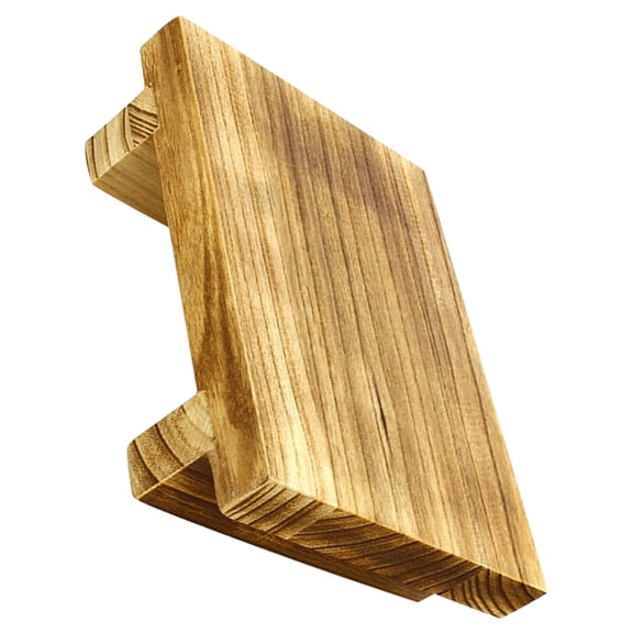 Luxshiny Khaki Wood Bedside Step Stool with Stable Structure for Home Foot Support