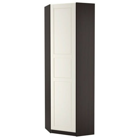 Ikea Corner Wardrobe Black Brown Tyssedal White 18382 2928 1618