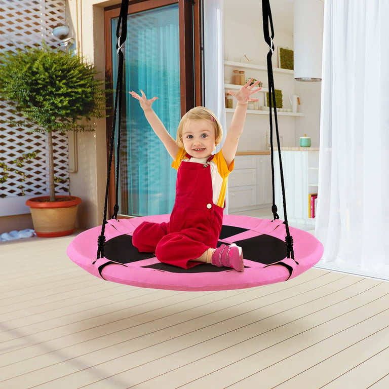 Goplus 40'' Flying Saucer Tree Swing Indoor Outdoor Play Set
