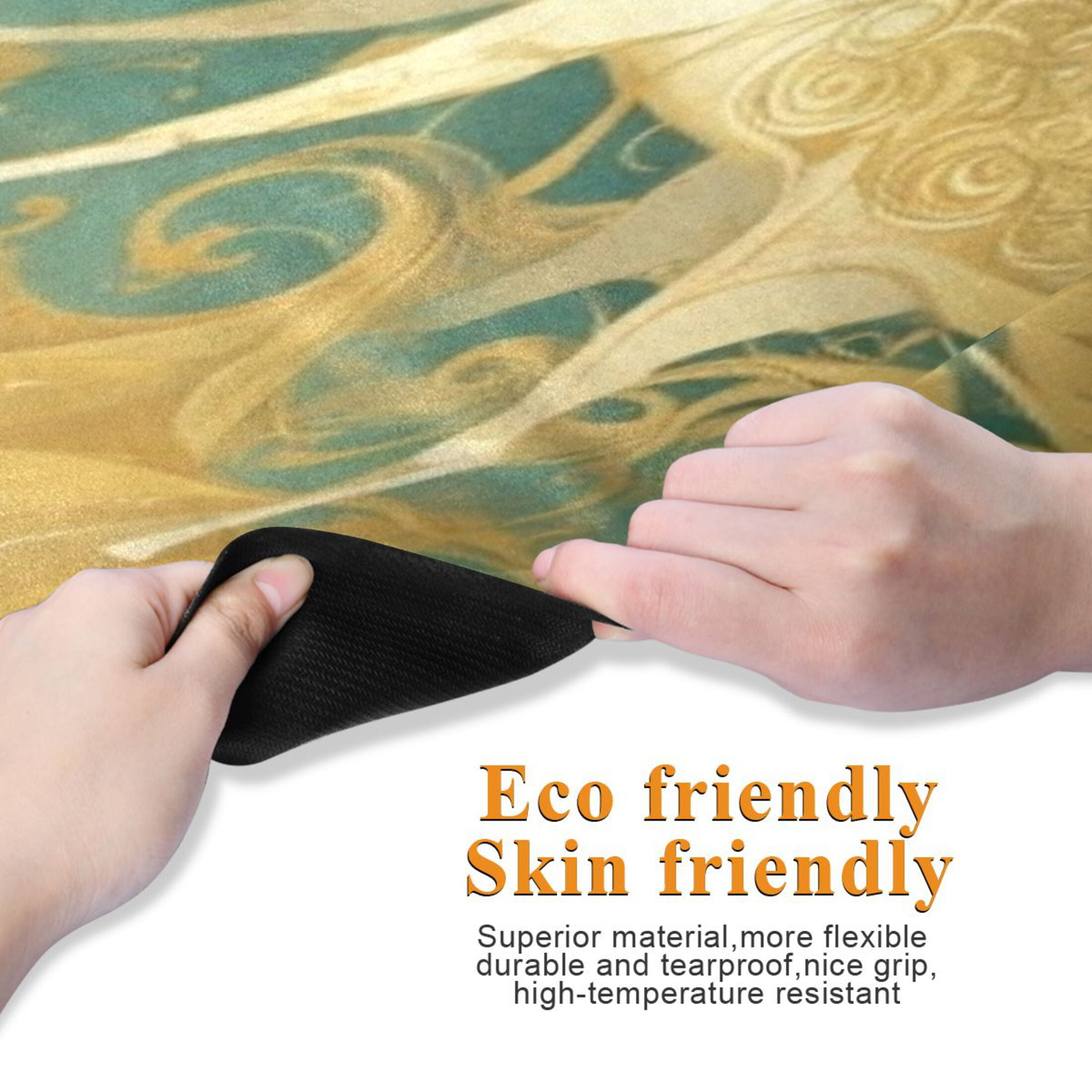BZSMCE Yoga Mat Women Fitness Mat Elegant Gilded Deer Pattern