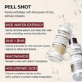 thumbnail image 2 of Peel Shot Glow Rice Ampoule Duo White Rice Black Rice Ampoule Soft Exfoliating Face And Body Scrub Dead Skin Cells, Blackheads Remover For All, 2 of 5
