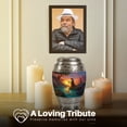 thumbnail image 4 of Yatskia Sunset Fishing Urns for Human Ashes Adult Female, Funeral Burial Urn for Ashes Adult Male, Mini Memorial Keepsake Urns for Human Ash, (Monar 10 Inch and 3 Inch), 4 of 8