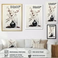 thumbnail image 4 of Designart "Red Minimalism gracefulness In Pottery III" Abstract Still Lifes Floater Framed Wall Art Print, 4 of 7