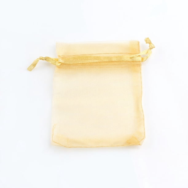 Bolsas de regalo de Organza para Navidad, embalaje de joyería con cordón, fiesta de boda de dulces para bolsas de regalo, 5x7cm, 7x9cm, 9x12cm, 10x15cm, 50 unidades por lote