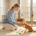 thumbnail image 5 of 50 Pcs Colorful Plastic Spring Cat Toys, Interactive Bouncing Coil Springs for Indoor Cats, Swatting and Chasing Toys, Assorted Color Pack Set, 5 of 6