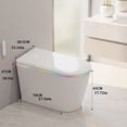 thumbnail image 4 of Smart Toilet, One Piece Bidet for Bathrooms, Foot Sensor Operation, Heated Bidet Seat, Electric Tankless Toilets with LED Display., 4 of 9