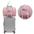 thumbnail image 2 of For Spirit Airlines Personal Item Bag 18x14x8, Travel Duffel Bag  with Shoulder Strap,Underseat Foldable Carry-on Luggage for Women,Pink Bags, 2 of 7