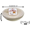 thumbnail image 2 of Round Bread Banneton Basket with Liner - Perfect Brotform Proofing Basket for Making Beautiful Bread (10 inch), 2 of 6