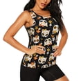 thumbnail image 2 of Sigee Flower Fox for Women's Workout Tank Top,Running Tank Tops,Sleeveless Gym ClothesLarge, 2 of 8