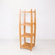 NewRidge Home Natural Bamboo Tower Shelf