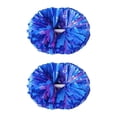 thumbnail image 3 of 2 pompones de animadora con mango de 6 pulgadas. Azul, 3 of 8