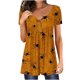 thumbnail image 1 of Blusas Para Mujer, Conjuntos de Camisas, Tops, Moda , Manga Corta, Cuello en V, Estampado de Botones, Blusa Informal, Camiseta Odeerbi ODB137013, 1 of 5