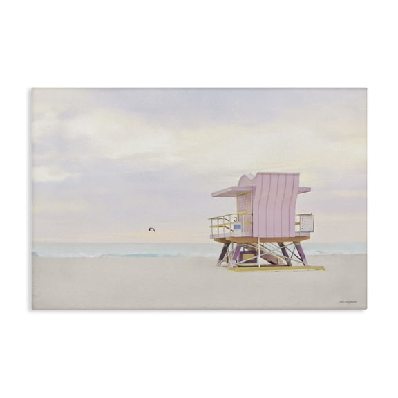 Stupell Industries Coastal Pink Paradise Beach Canvas Art, 24 x 16, by Seven Trees Design