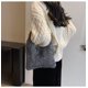 thumbnail image 5 of Firefly hope Bolso de hombro tejido para mujer, bolso de mano y neceser, elegante bolso de playa para verano, 25 x 5 x 17 cm (gris oscuro)., 5 of 5