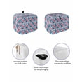 thumbnail image 2 of Floral Toaster Cover 4 Slice, Tropical Plants Leaves Flowers Bread Maker Cover Toaster Dust Cover with Pockets, Dust-Proof Cover for Kitchen Small Appliance 12x11x8in, 2 of 5