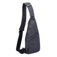 thumbnail image 3 of Bolso de pecho para hombre, antirrobo, ajustado, para el hombro, repelente al agua, gran capacidad, para viajes al aire libre, mochila pequeña, 3 of 5