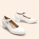 thumbnail image 3 of Zapatos Mary Jane DREAM PAIRS Blancos con Tacones Bajos y Anchos Talla 9, 3 of 8