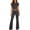 Dark Gray, variant on Womens Two Piece Sets Simple Basic Short Sleeve Tops and Full Length Pants Set Daily Casual Wear Outfits XS-XL