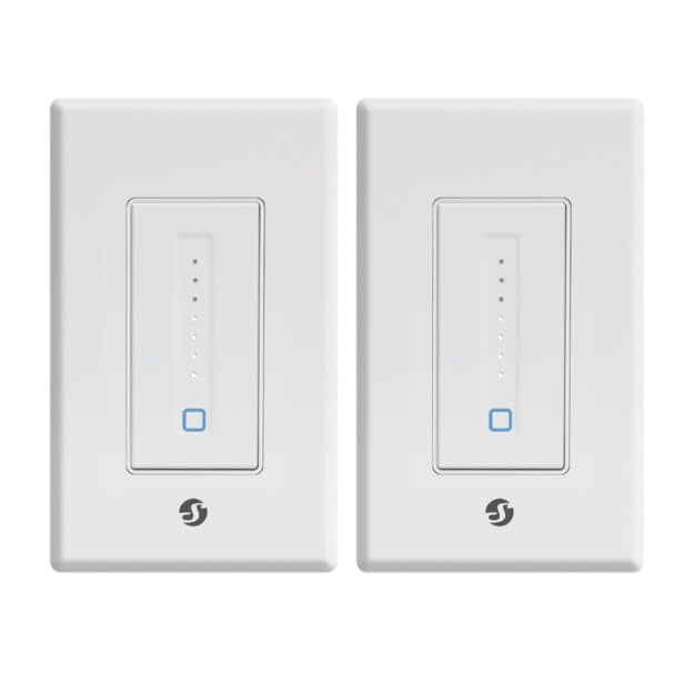 Interruptor inteligente Wi‑Fi Shelly Plus Wall Dimmer, paquete de 2