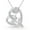 A-Silver, variant on Necklaces for Women 925 Sterling Silver Sunflower Heart Pendant Necklace 5A CZ Anniversary Jewelry Gifts for Women