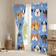 thumbnail image 3 of Castle Fairy Cute Dogs Curtains Pack of 2 (42x84 Each) for Teens Boys Girls,Cartoon Animal Curtains Blackout,Kawaii Pets Bedroom Curtains,Breathable Home Decor, 3 of 6