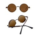 thumbnail image 3 of Gafas de Sol RONSOU Estilo Steampunk Vintage Polarizadas UV400, 3 of 6
