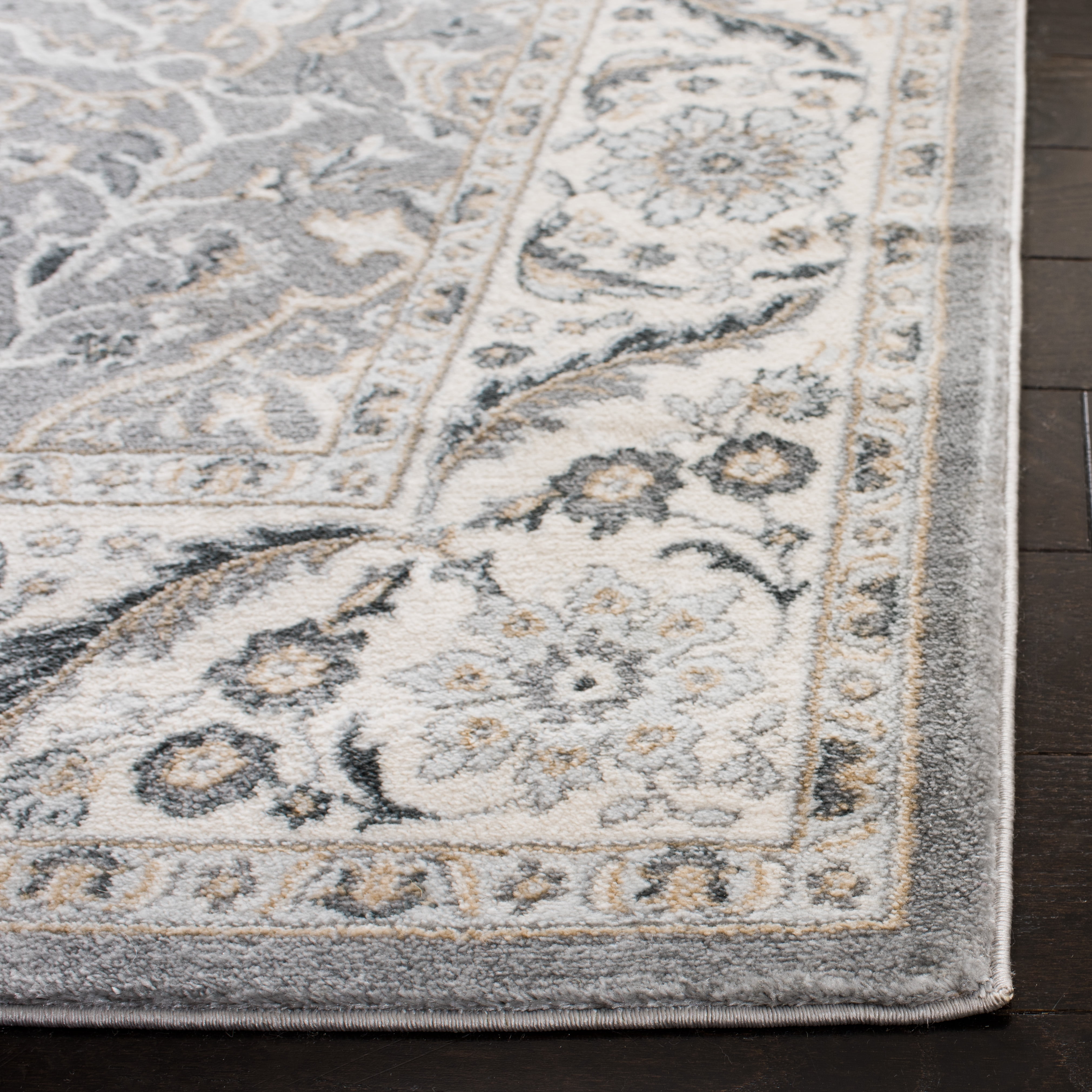 SAFAVIEH Isabella Kuzman Oriental Area Rug, Grey/Dark Grey, 9' x 12'