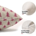 thumbnail image 3 of Christmas Tree Pillow Covers 18x18 Set of 2 Red Xmas Rustic Style Winter Print Decorative Outdoor Pillowcases Farmhouse Vintage Holiday Decorations Throw Cushion Case Decor for Couch Sofa Bed, 3 of 6