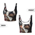 thumbnail image 6 of Uemuo Pirate Bulldog On Deck Pattern Women's Sports Bra - High Impact Support, Breathable, and Comfortable Athletic Bra for Running, Yoga, and Workouts, 6 of 9