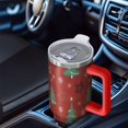 thumbnail image 6 of Red Christmas Tree Pattern Tumbler with Handle and Lid,40oz Double Wall Vacuum Insulated Tumbler,Cups Gift for Women and Men, 6 of 7