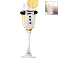 thumbnail image 3 of Juego de 8 copas de vino para boda, decoración para bodas, novias y novios, copas de champán, adornos para fiestas de Año Nuevo, 3 of 9