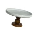 thumbnail image 4 of yotijay Cake Stand Ceramic Plate Snack Candy Platter for Celebration Reception Event Brown, 4 of 9