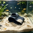 thumbnail image 6 of BingTong Aquarium Underground Viewing Tunnel Cave | Natural Curved Gravel Hideout for Fish & Shrimp | Fish Tank Decoration For Catfish Shrimp Reduce Aquatic Pet A-Black, 6 of 6