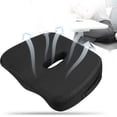 thumbnail image 4 of Cojín de asiento de oficina, cómodo cojín de espuma viscoelástica transpirable para asiento de silla, cojín de asiento de rendimiento confiable, 4 of 12