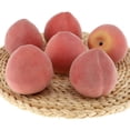 thumbnail image 2 of 6pcs Artificial Peach Fake Fruit Decoration Lifelike Food Toy Realistic Home Party Decorative Model Props, 2 of 3