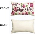 thumbnail image 3 of Mother''s Day Pillow Cover,Happy Mother''s Day Love Flowers Decorative Lumbar Throw Pillow Cover Case Cushion Home Bed Sofa Car Cotton Linen 12x20 Inches, 3 of 3