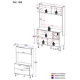 thumbnail image 5 of Mueble Auxiliar para Cocina/Despensa Madik blanco con Alacena y Cajones 968.0004, 5 of 5
