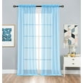 thumbnail image 6 of Sheer Voile Rod Pocket Window Curtains - Assorted Colors & Sizes, 6 of 15