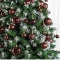thumbnail image 6 of Brown Christmas Ball Ornaments for Christams Decorations - 36 Pieces Xmas Tree Shatterproof Ornaments with Hanging Loop for Holiday and Party Deocation (Combo of 6 Styles in 3 Sizes), 6 of 7